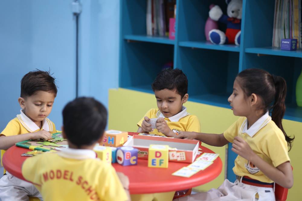 Smart classroom learning environment at Pink Model School Bikaner
